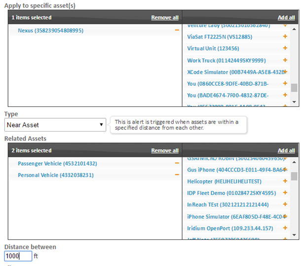 GSatTrack - Asset Relation Alerts