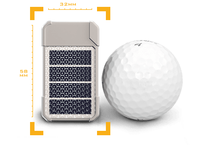 GSatSolar Size Comparison to Golf Ball